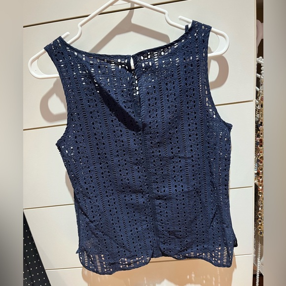 Double layer navy Banana Republic blouse - Picture 2 of 3